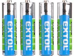 EXTOL baterie zink-chloridové 4ks 1,5V AA (R6)