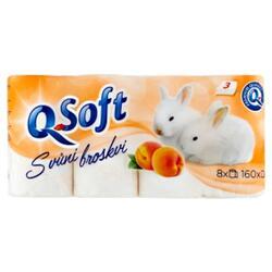 Q Soft toal papír (8ks/fol) 3vrs Broskev
