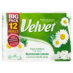 Velvet toal papír (12ks/fol) 3vrs heřmánek