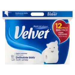Velvet toal papír (12ks/fol) 3vrs bílá
