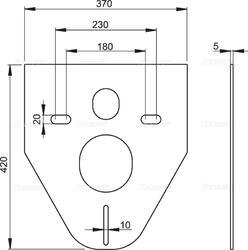 ALCADRAIN M91 Izolační deska pro závěsné WC a bidet - 2